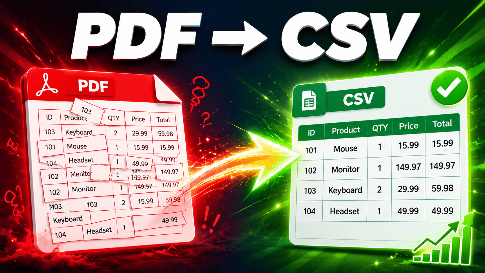 Converting a PDF table into a clean CSV spreadsheet