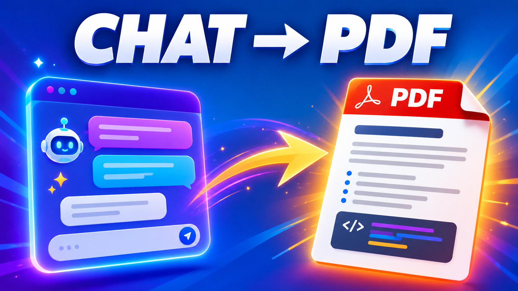 Exporting an AI chat conversation from ChatGPT or Claude into a formatted PDF