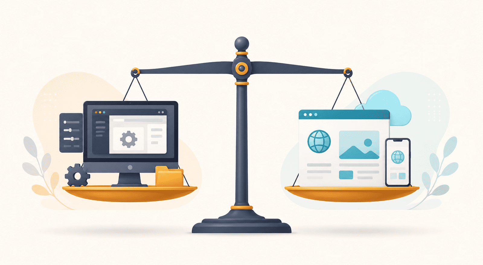 A browser-based PDF tool and desktop PDF software weighed side by side