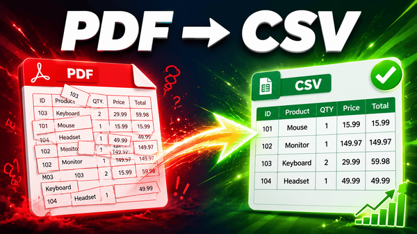 Converting a PDF table into a clean CSV spreadsheet