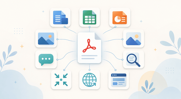 The most common PDF conversions people need, shown as a set of tools
