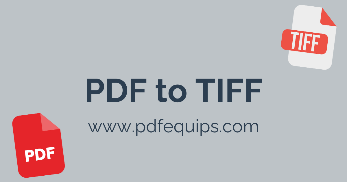 Convert PDF to TIFF Free Online Tool